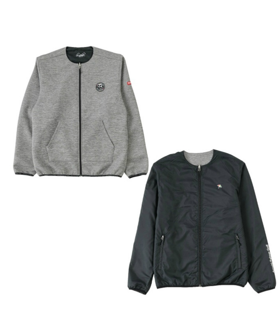 アーノルドパーマー(arnold palmer) ゴルフウェア ブルゾン ノーカラー