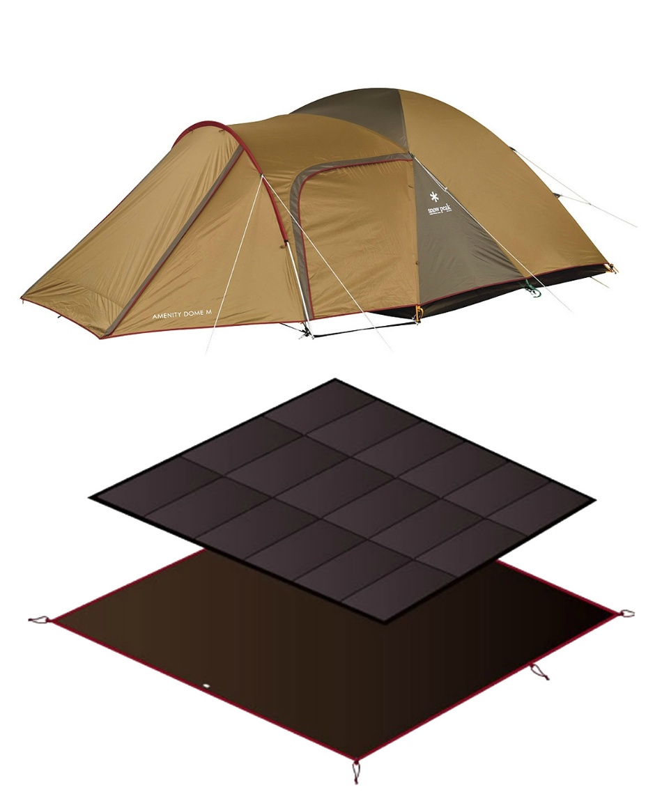 テント グランドシート 2点セットアメニティドームM+アメニティドーム