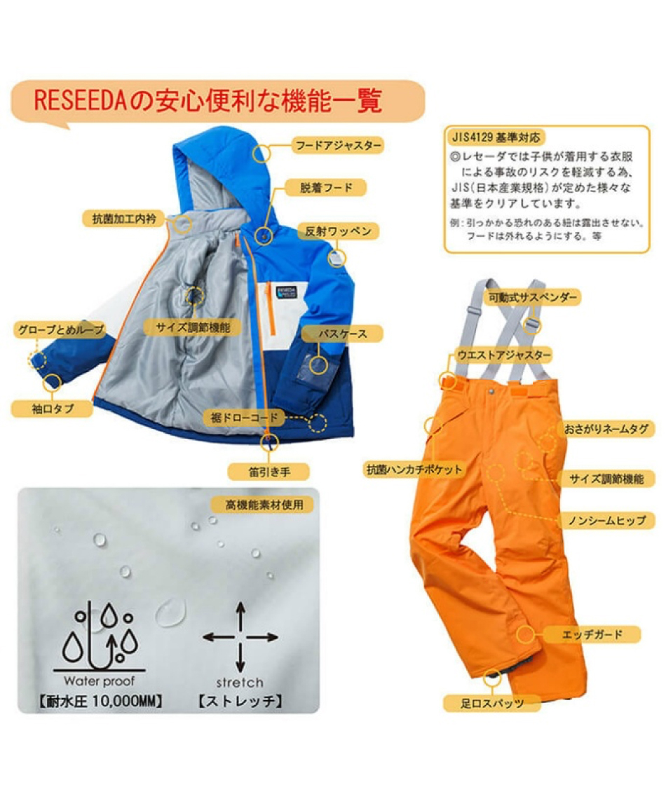 オンヨネ(ONYONE) スキーウェア 上下セット ジュニアスーツ RES76001