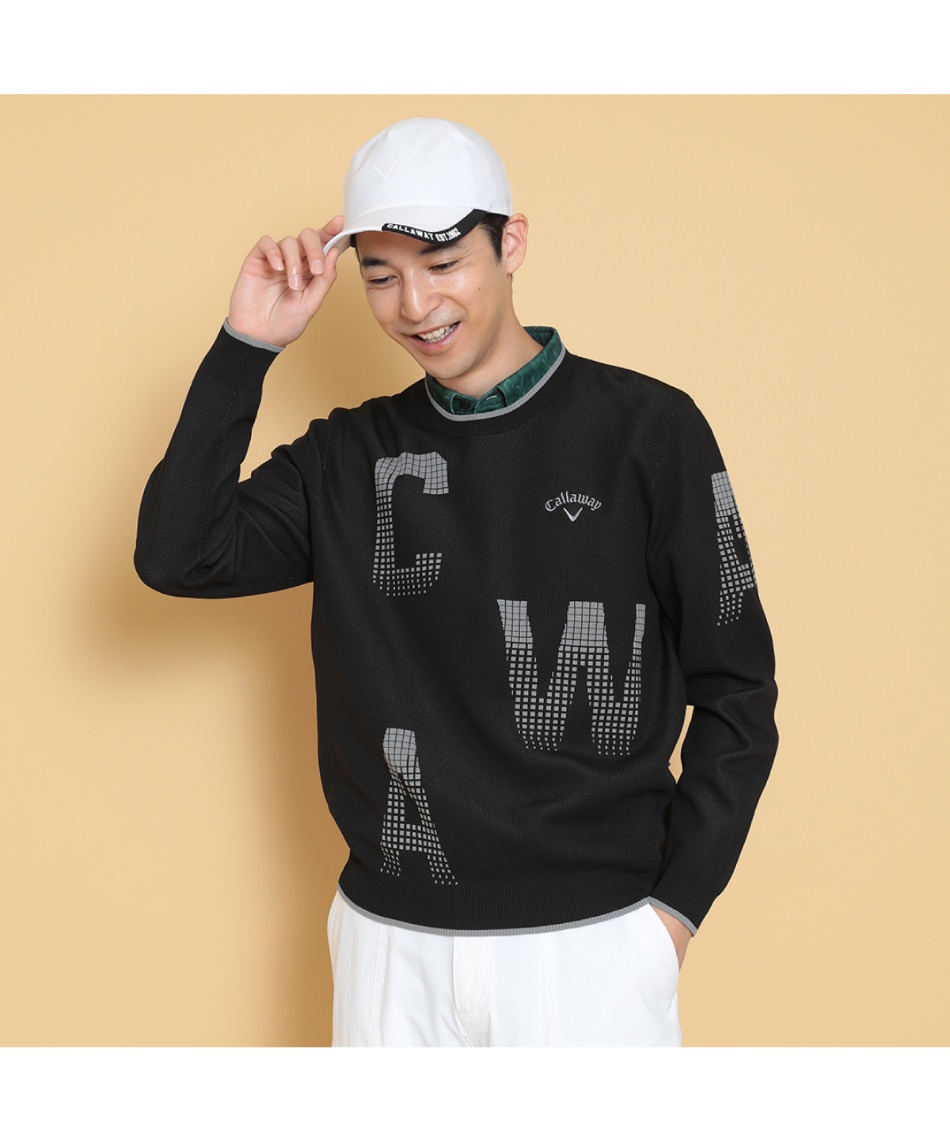 ラッセルノ ゴルフ ニット セーター デニム ビッグロゴ ゴルフウェア