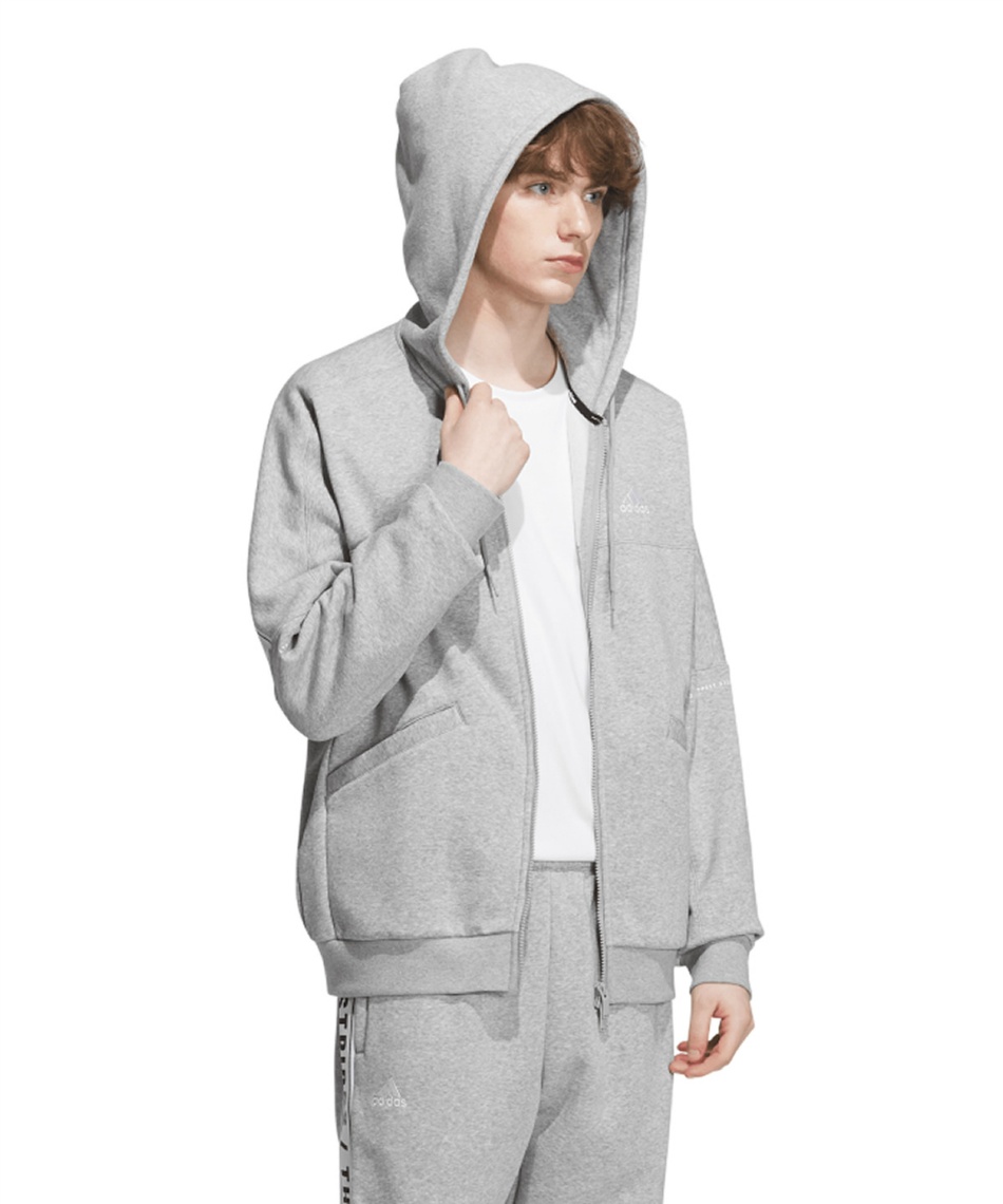 スウェットパーカー WORD 裏起毛スウェットFZフーディ IK7327 IJM06