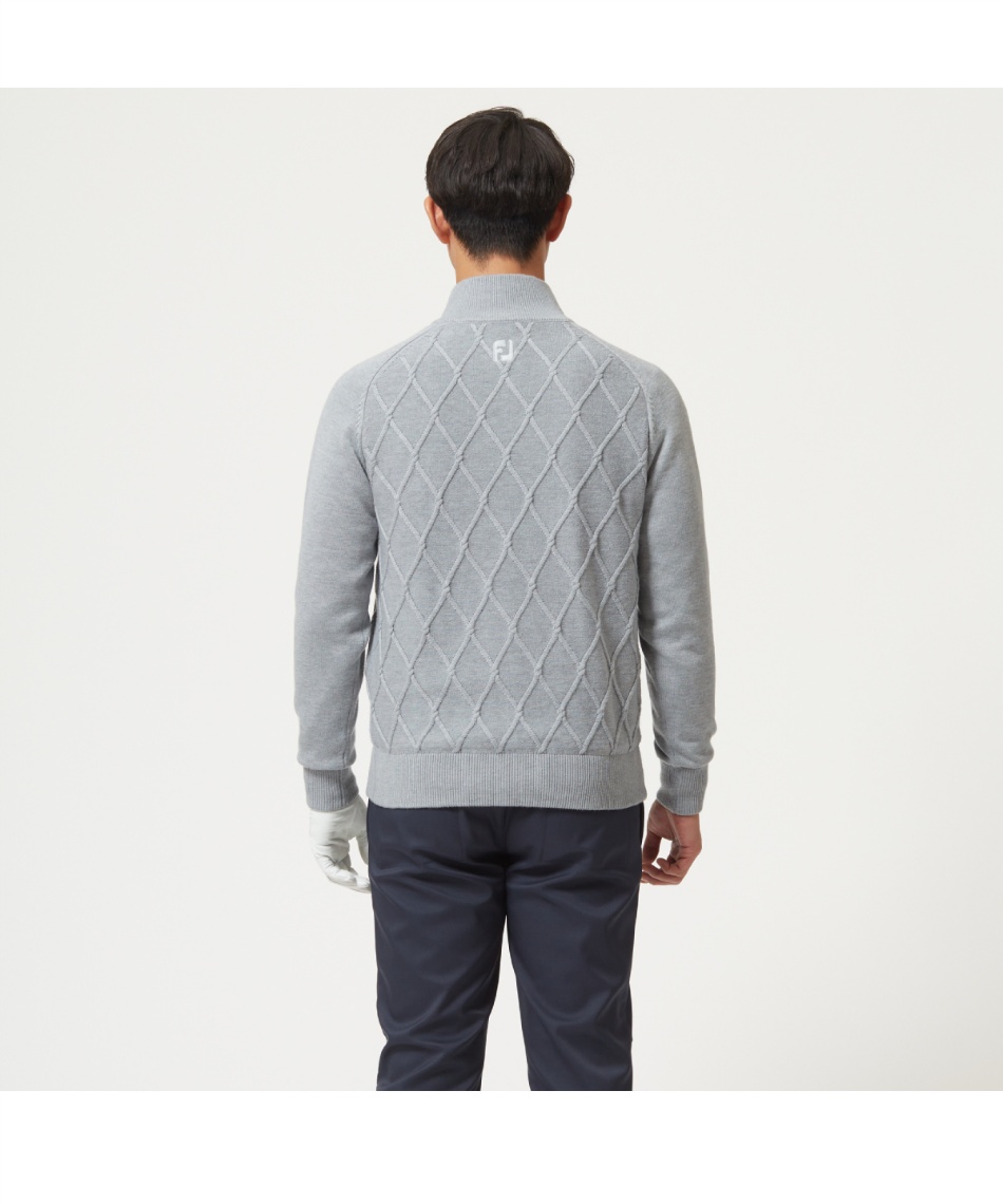 フットジョイ(FootJoy) ゴルフウェア セーター アーガイル防風ハーフ