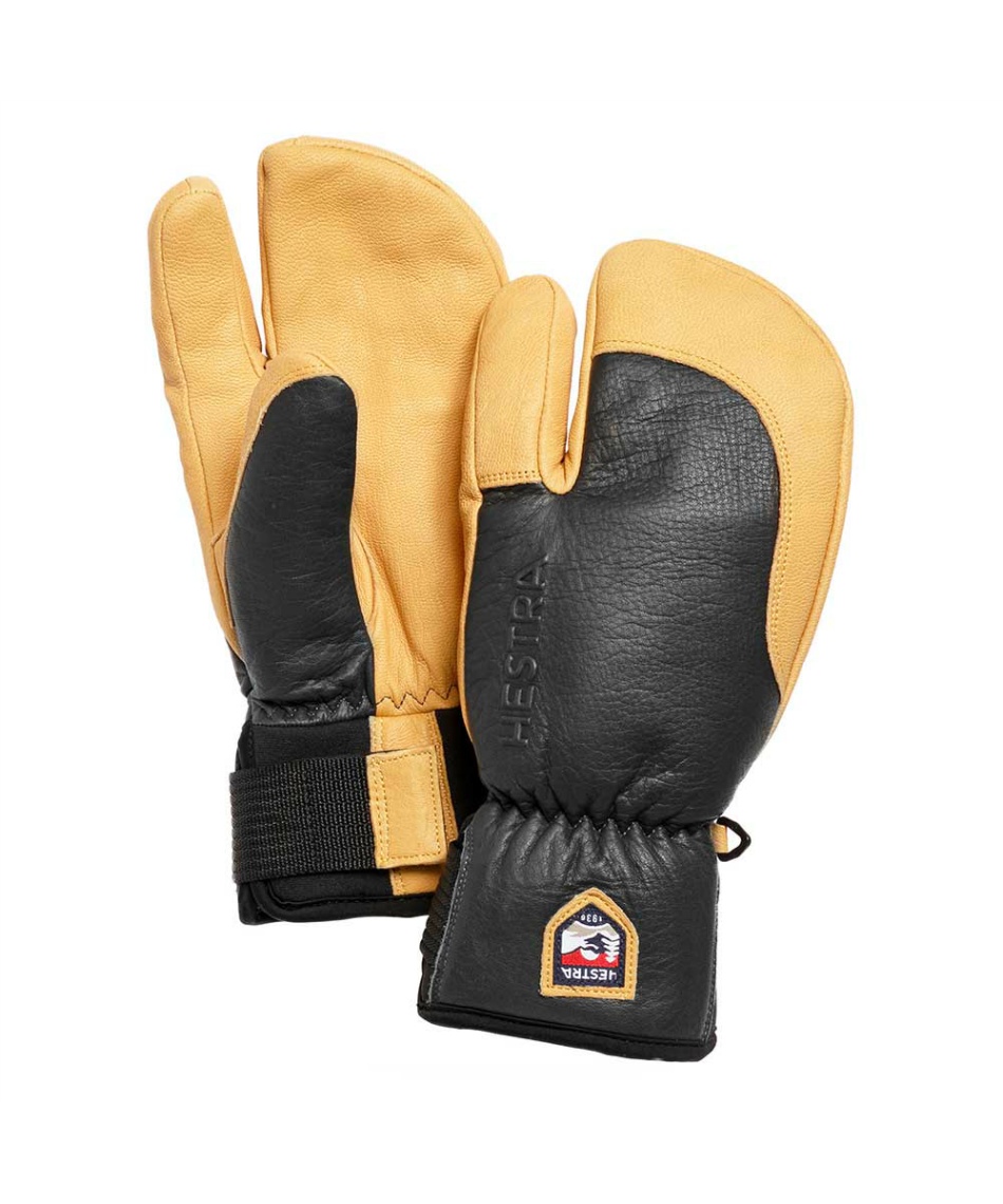 Hestra ミトン グローブ サイズ8 黒/黄 ヘストラ グローブ ミトン」の