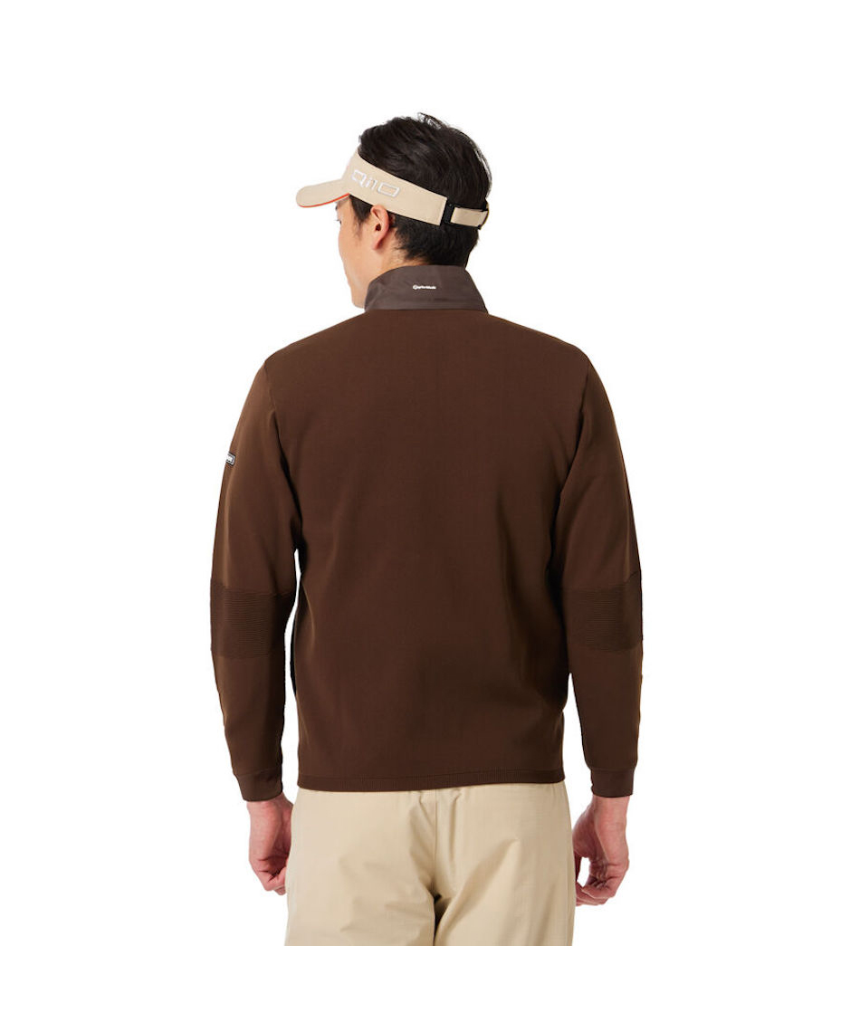 TaylorMade ベージュウォームライニングフルジップセーター UN363