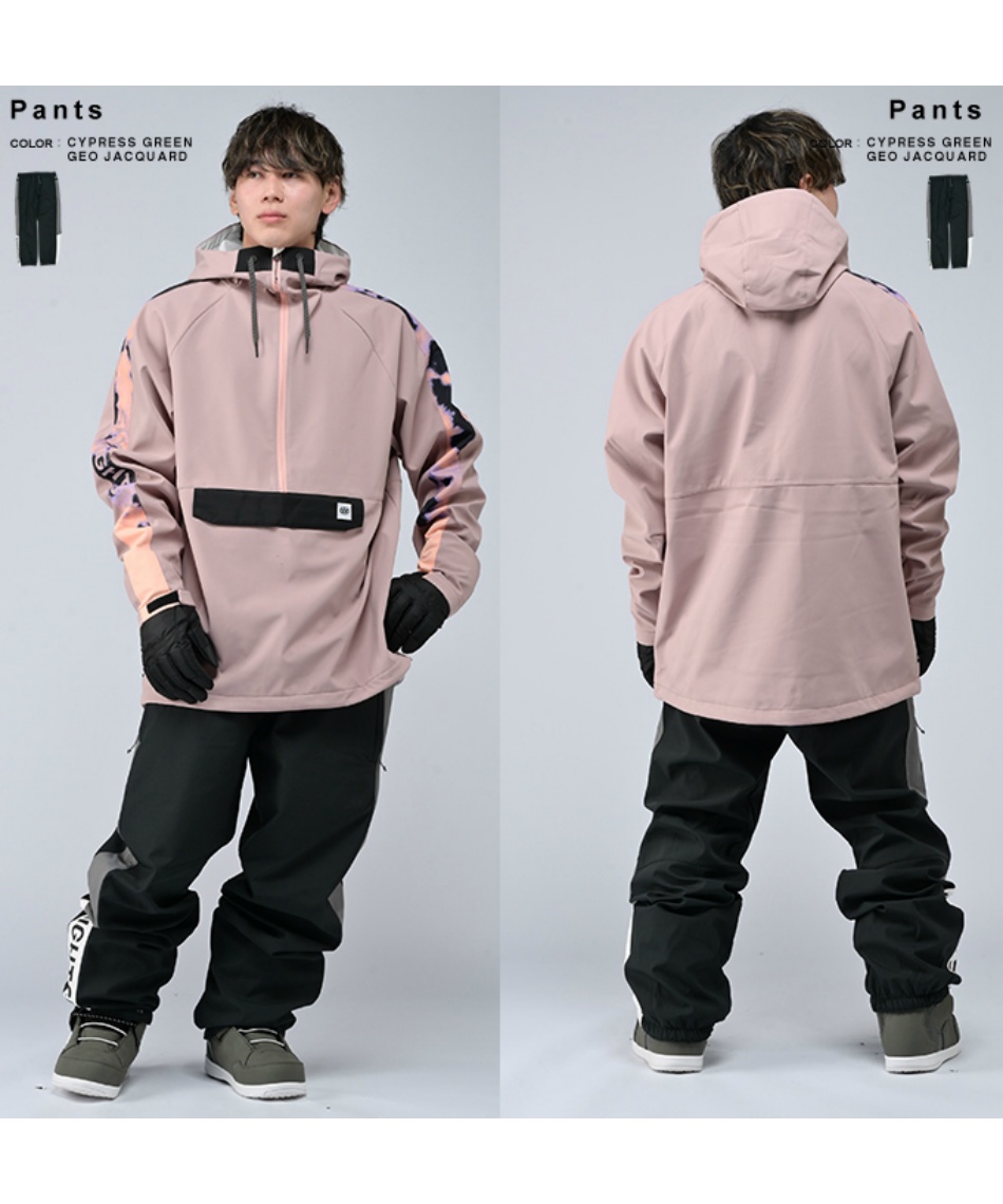 willow ウェア スノボー XL ビブパン アノラック 上下セット パーカー