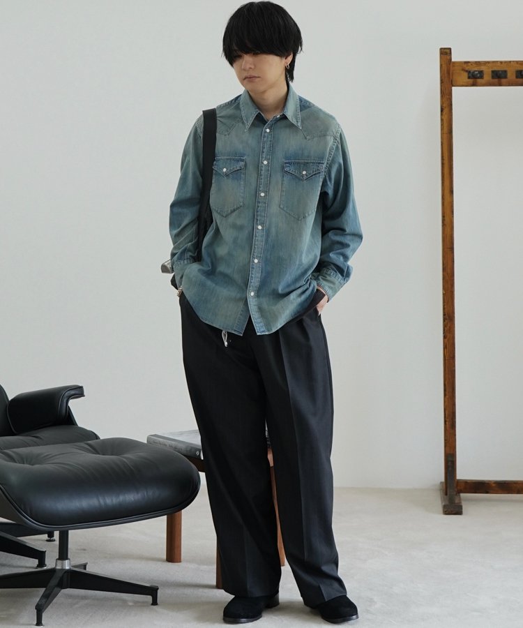 Denim Western Shirt / 商品詳細ページ / LIDNM / Llife ONLINE STORE