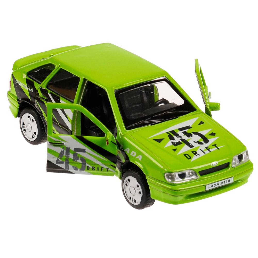 Машина метал. Технопарк Lada 2114 Samara Спорт, 12 см, двер, баг