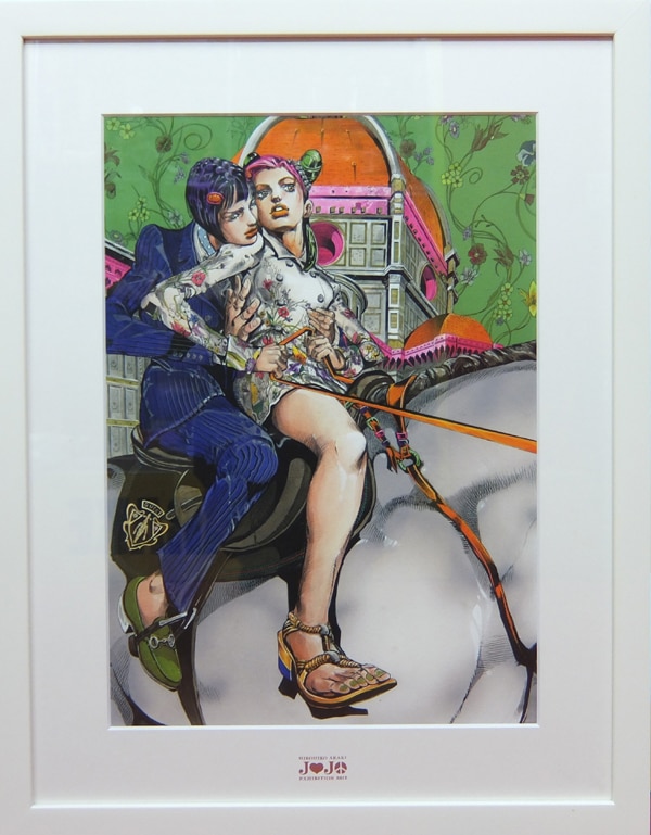 荒木飛呂彦 カラー複製イラスト「ブローノ・ブチャラティ＆空条徐倫」