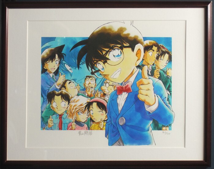 値下げ可】名探偵コナン 青山剛昌氏 直筆サイン なぜ？名探偵コナンの