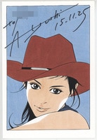 羽海野チカ直筆サイン入りカラー複製イラスト[ハチミツとクローバー]