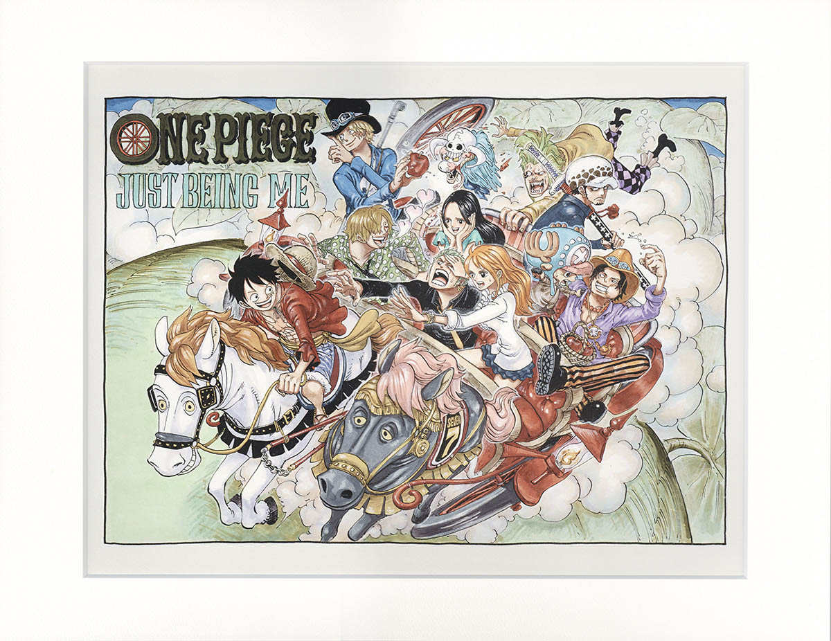 4167] 尾田栄一郎 カラー複製イラスト「ONE PIECE」
