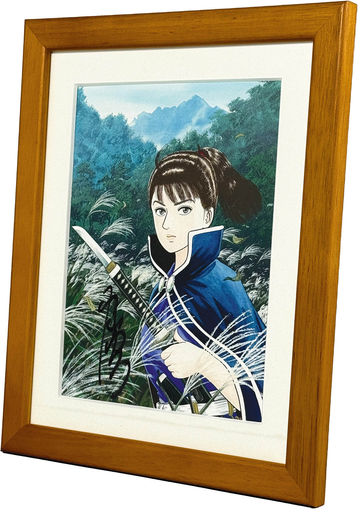 摩耶レイ 水彩画 (帽子の女) 直筆サイン有り 【公式通販】