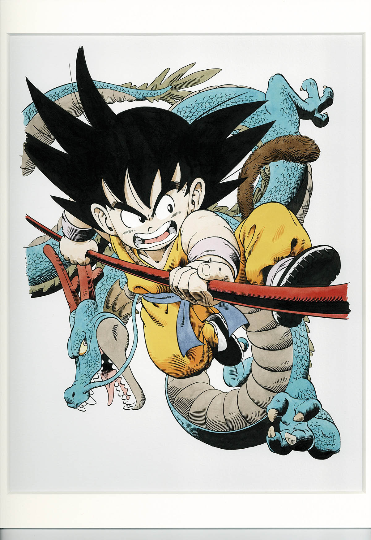 ドラゴンボール、鳥山明の世界展、複製原画、封筒A アートワーク 恐竜