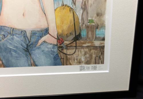 鶴田謙二 直筆サイン入りカラー複製イラスト「さすらいエマノン」