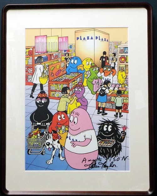 Annette Tison 直筆サイン入りポスター「バーバパパ」