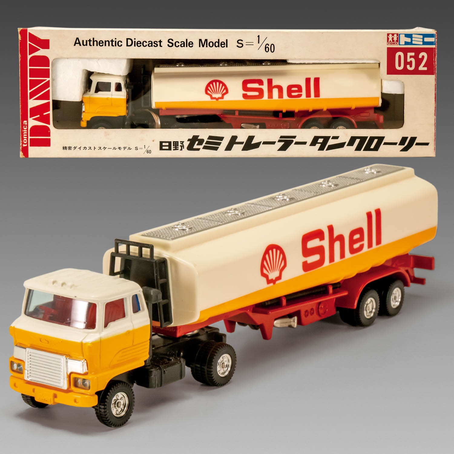 Tomica Dandy Hino Semi-Trailer Tanker Truck (Shell)