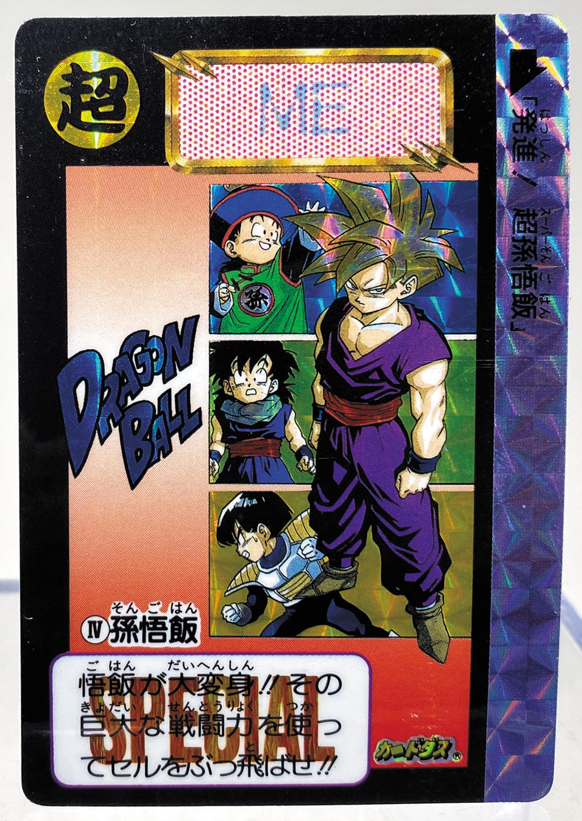 ドラゴンボールカードダス No.1孫悟空&孫悟飯 めちゃんこプロジェクト