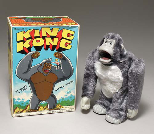 ROCK VALLEY TOYS、アルプス商事/日本 キングコング ゼンマイ歩行人形箱付