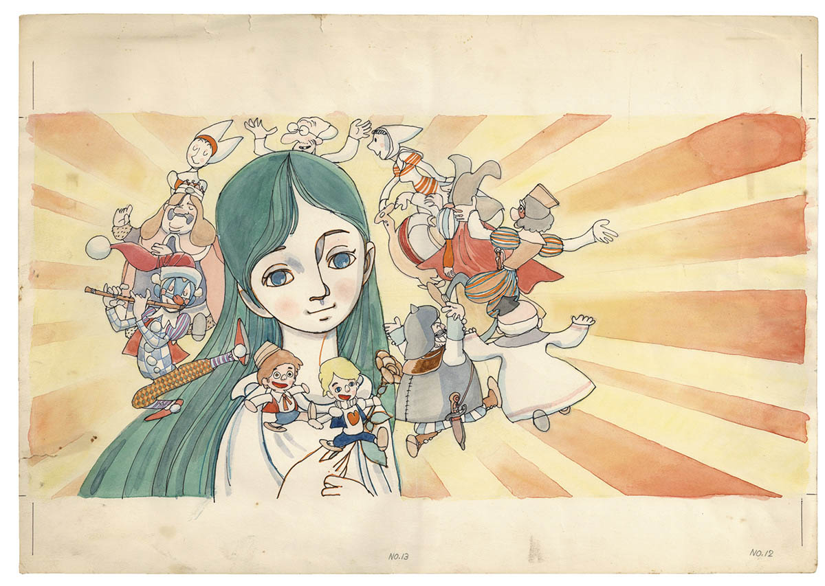 永島慎二直筆カラーイラスト