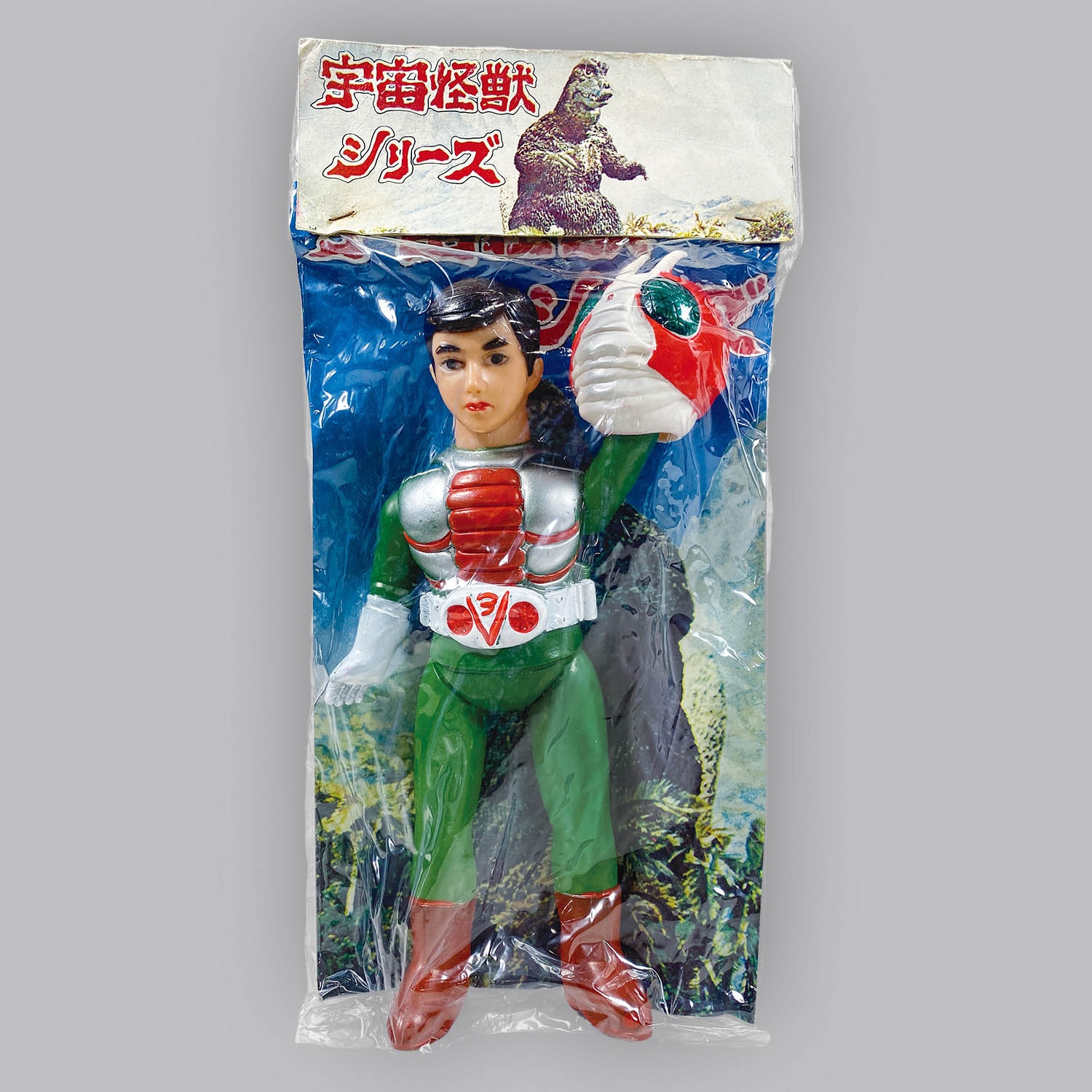 旧バンダイ仮面ライダーV3 当時物ミドルサイズソフビ