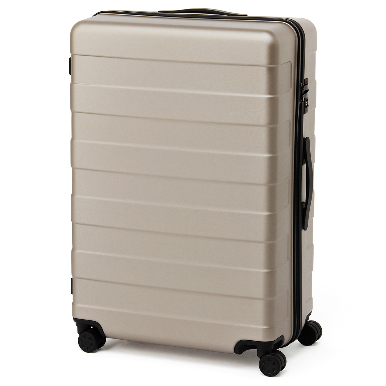 キャリーバーの高さを自由に調節できるストッパー付きハードキャリー