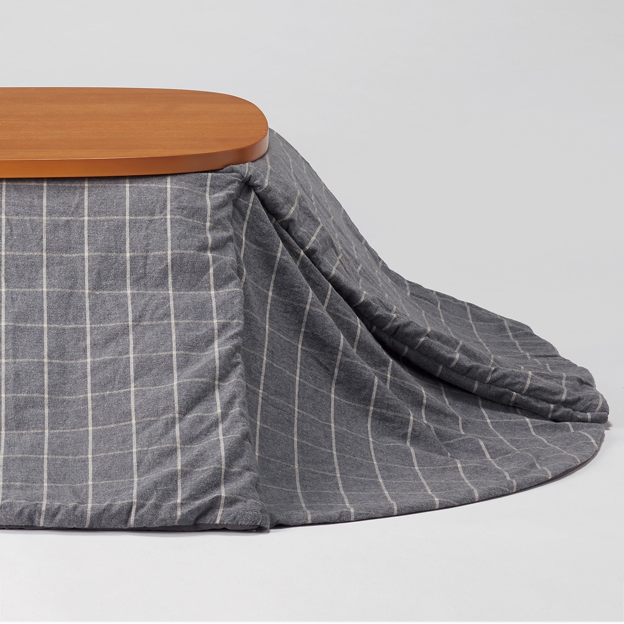 無印良品 四隅の広がらないこたつふとん・フランネル・長方形