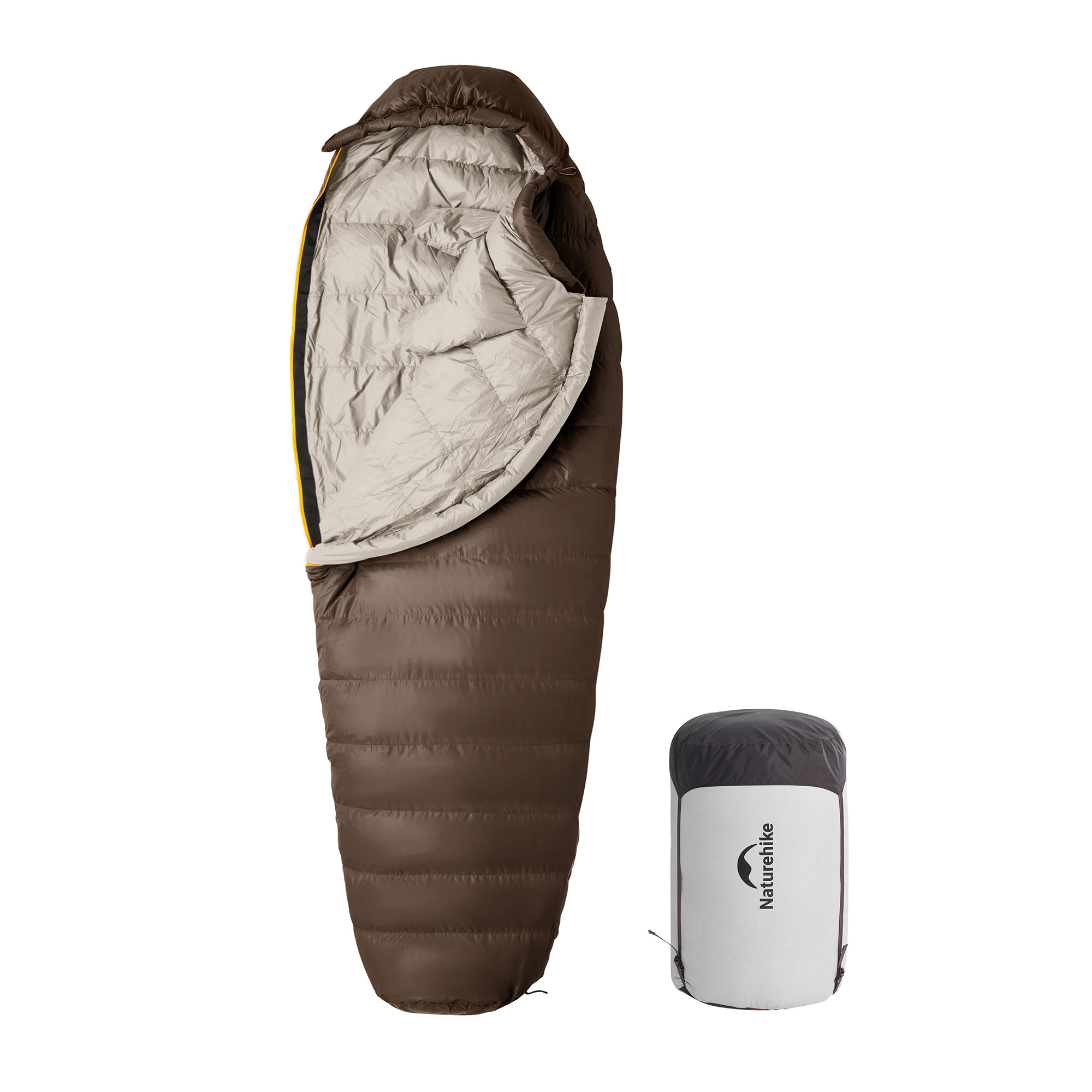 Naturehike 雪鳥 ダウンシュラフ ミイラ型 寝袋 650FP ダウン シュラフ