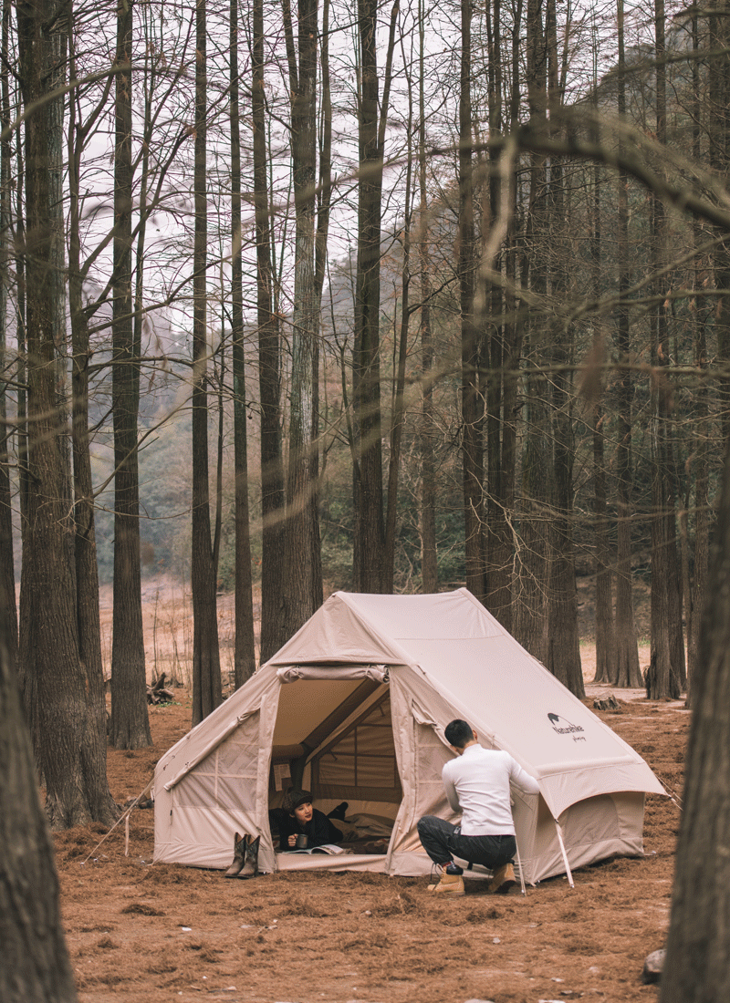 新作Naturehike Air6.3 エアーテント アップグレード版 綿布テント 2-4