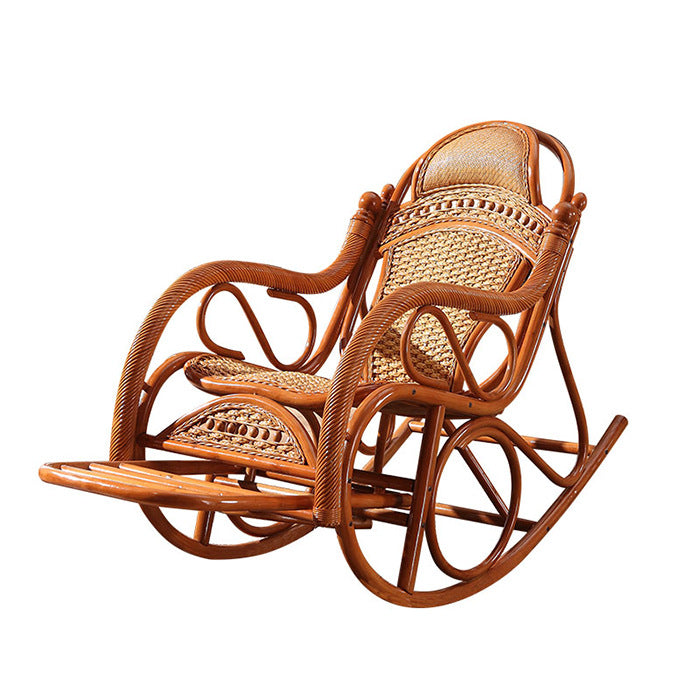 クラシックラタン調ロッキングチェア | 快適性と安定感を両立した人間