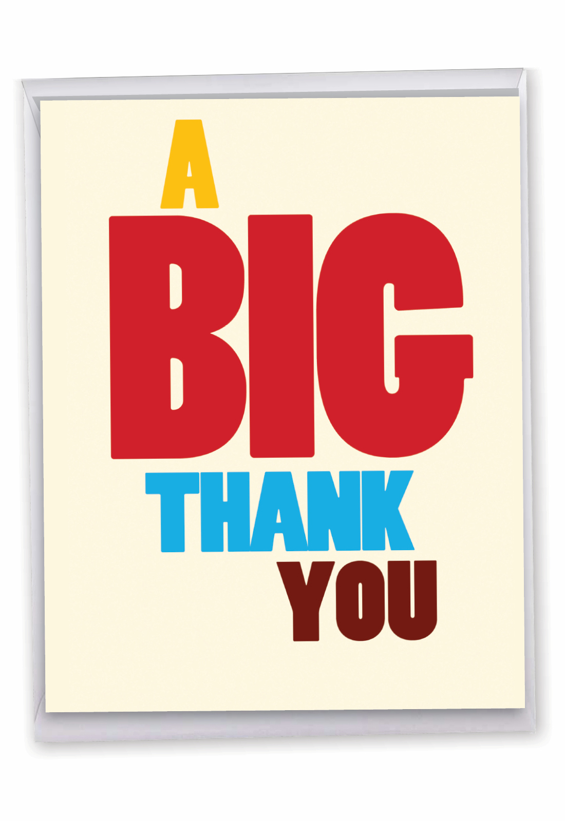 Big Thank You: Funny Thank You Jumbo Greeting Card