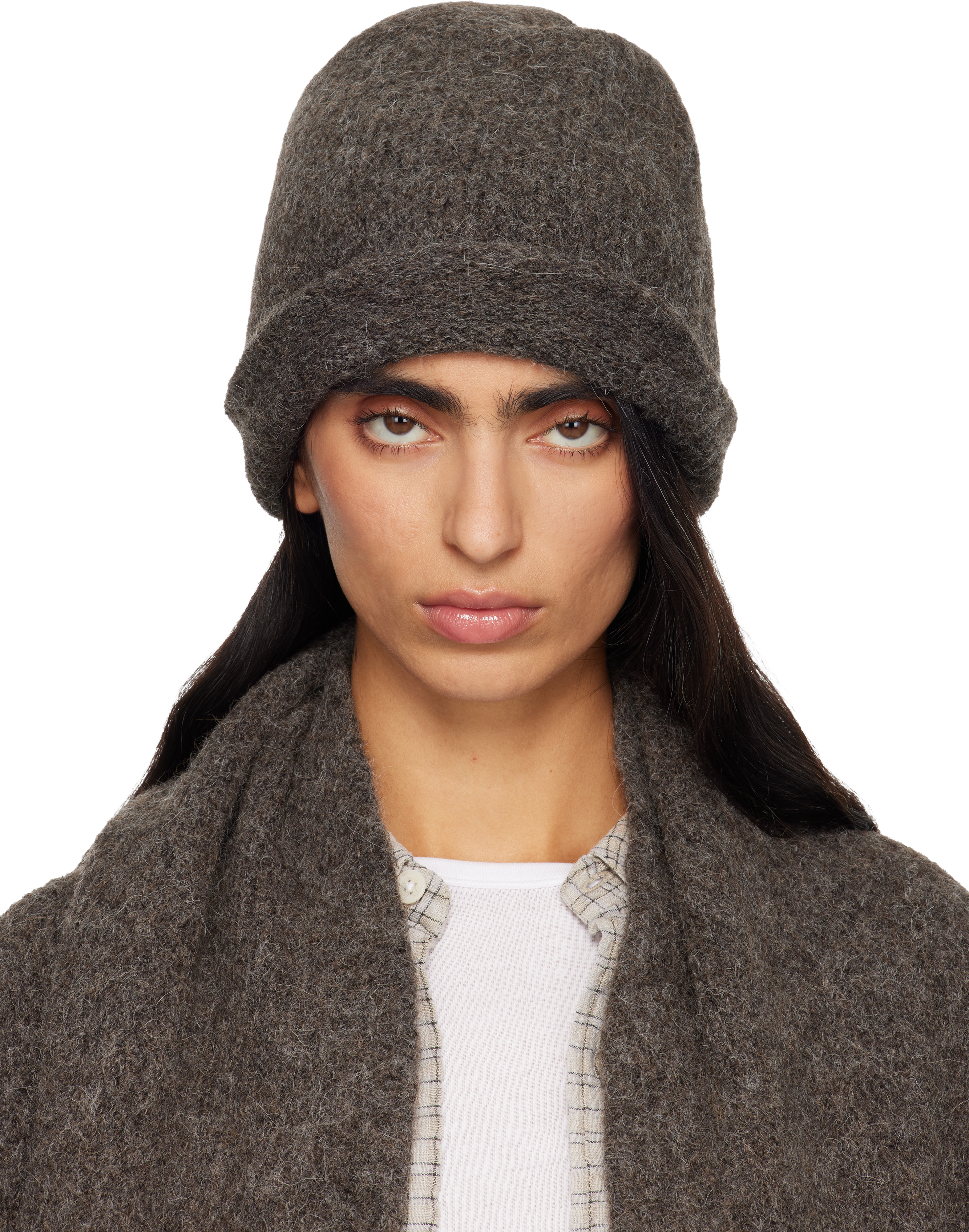 Lauren Manoogian: Gray Crown Beanie | SSENSE