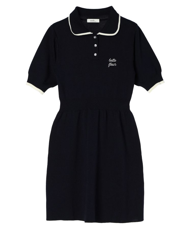 ワンポイントポロワンピース/earth music&ecology（アース