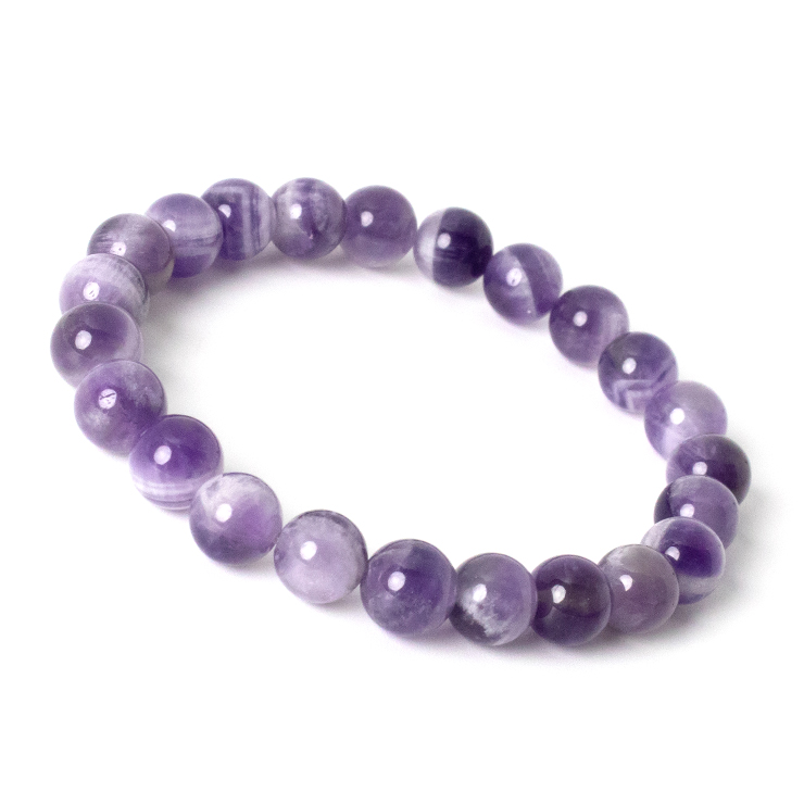 ケープアメジスト8mm シンプルブレスレット｜天然石・パワーストーン