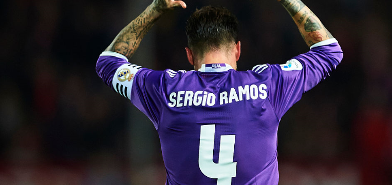 16-17 リアル・マドリード セリオ・ラモス 長袖 シャツ 4番 16-17