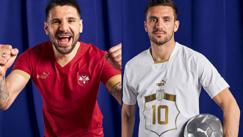 支給品セルビア代表ブラホビッチ選手支給品ユニフォーム PUMAユーロ