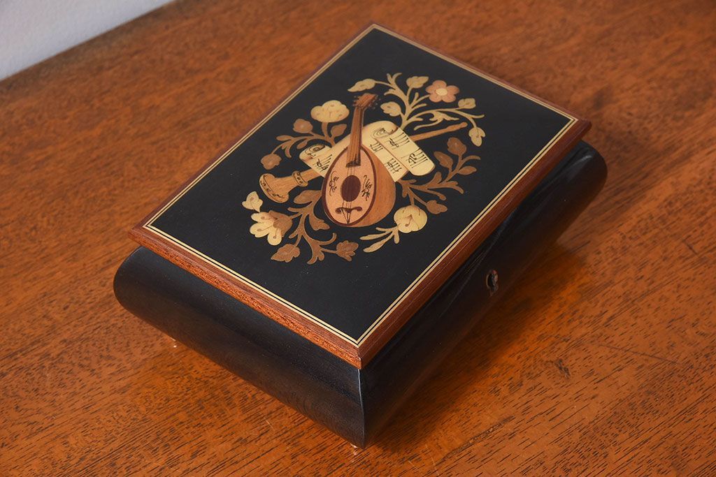 Demain イタリア製 象嵌オルゴールBOX ボレロ 高級ジュエリーケース