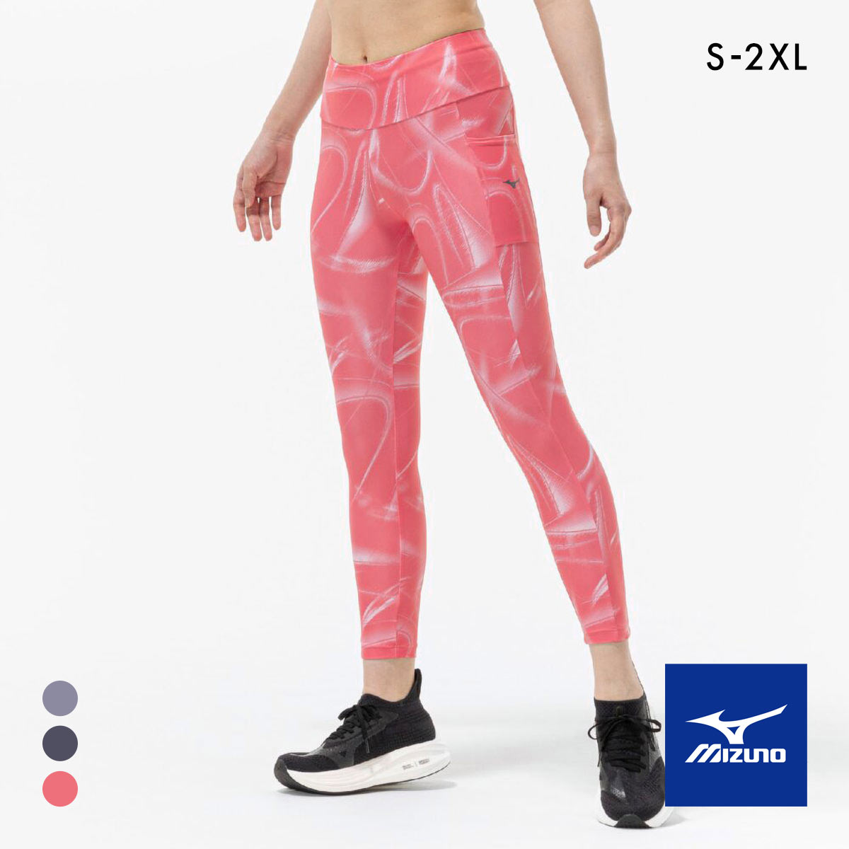 ミズノ タイツ レギンス S-2XL 安定 コンプレッション スポーツ 速乾