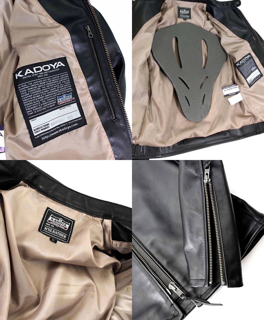 Webike | KADOYA カドヤ TSR [K'S LEATHER] シングルライダース(1161-0