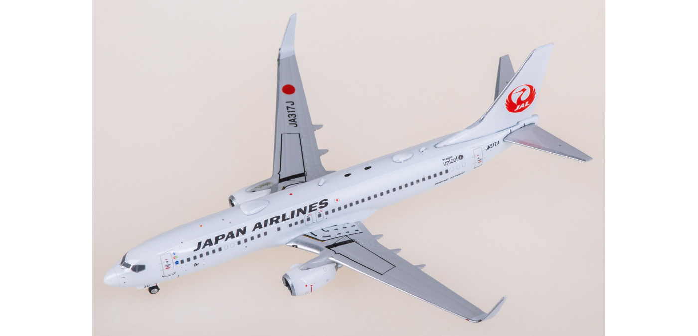 JAL 737-800 日本航空 JA317J 1:400 ph JAL 737-800 日本航空 JA317J 1: