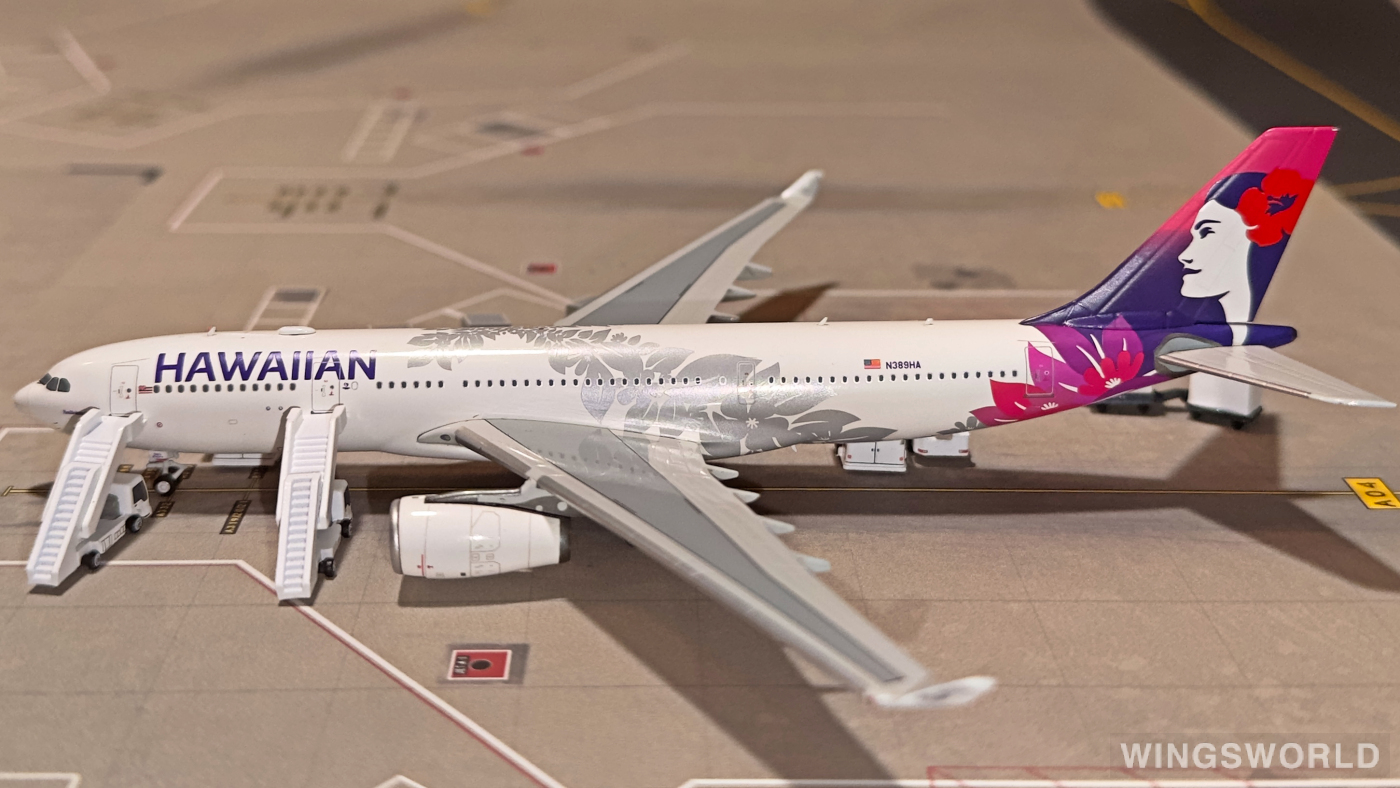 NGmodels 1:400 Airbus A330-200 Hawaiian Airlines 夏威夷航空NG61021