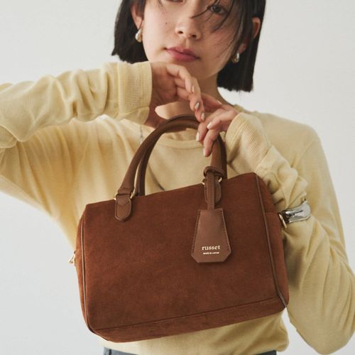 WEB限定カラーあり］スエード2WAYミニボストンバッグ | russet