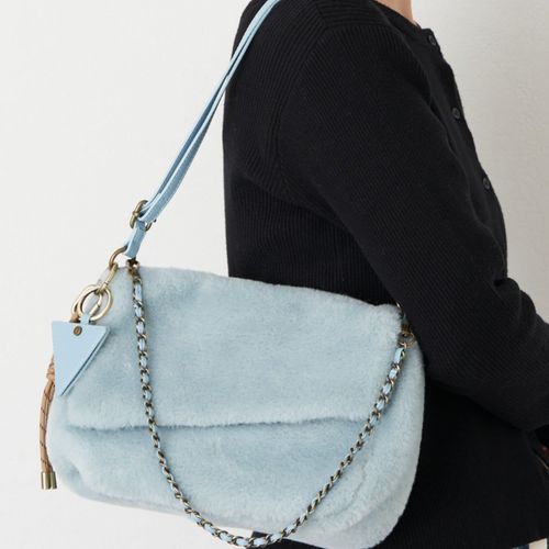 ミラーチャーム付きアソート素材フラップチェーンBAG | CIAOPANIC TYPY