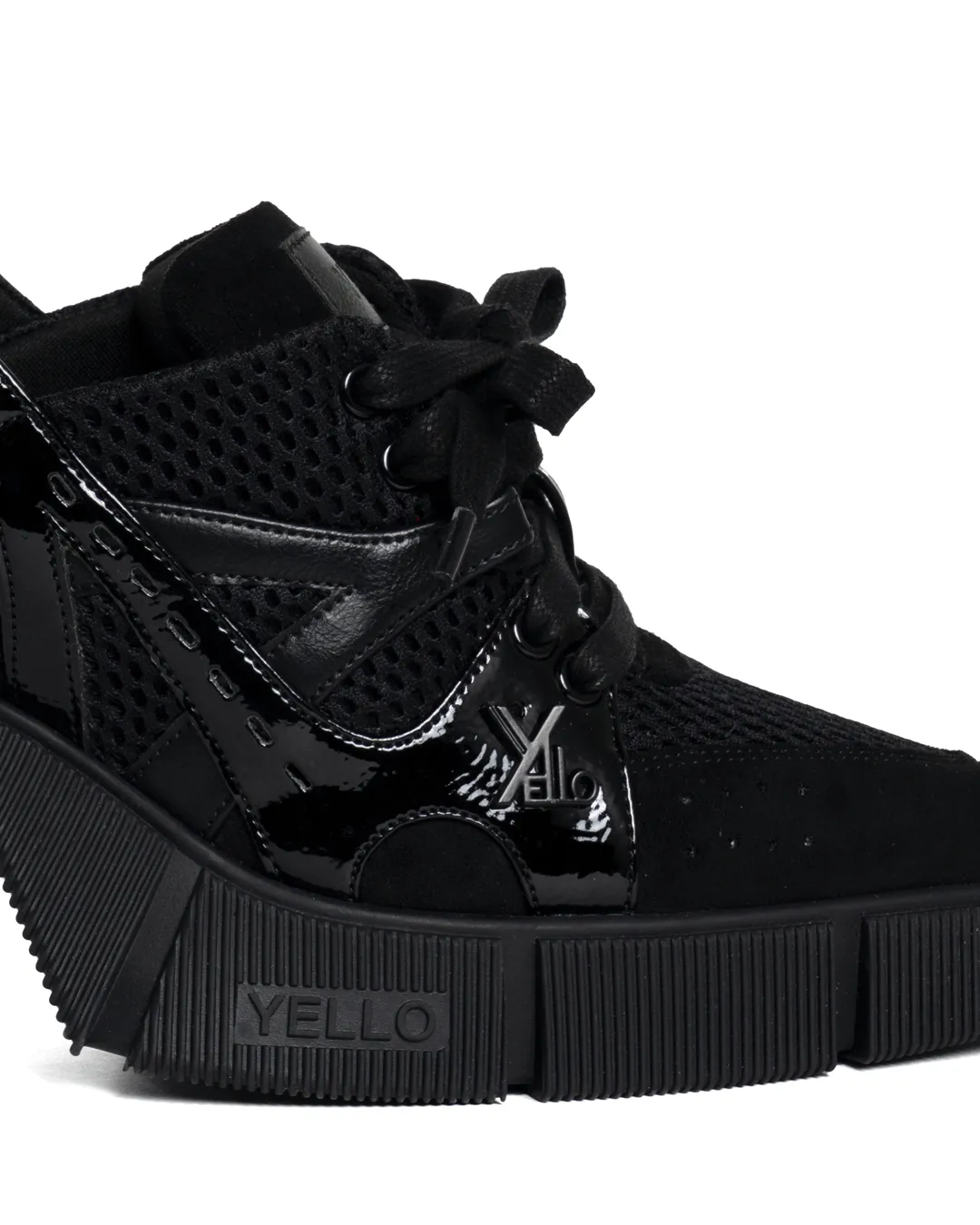 YELLO / JET BLACK SNEAKER MULES