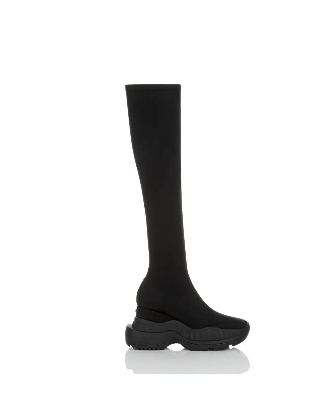 YELLO / TOKYO BLACK DOUBLE SNEAKER LONG BOOTS 2024