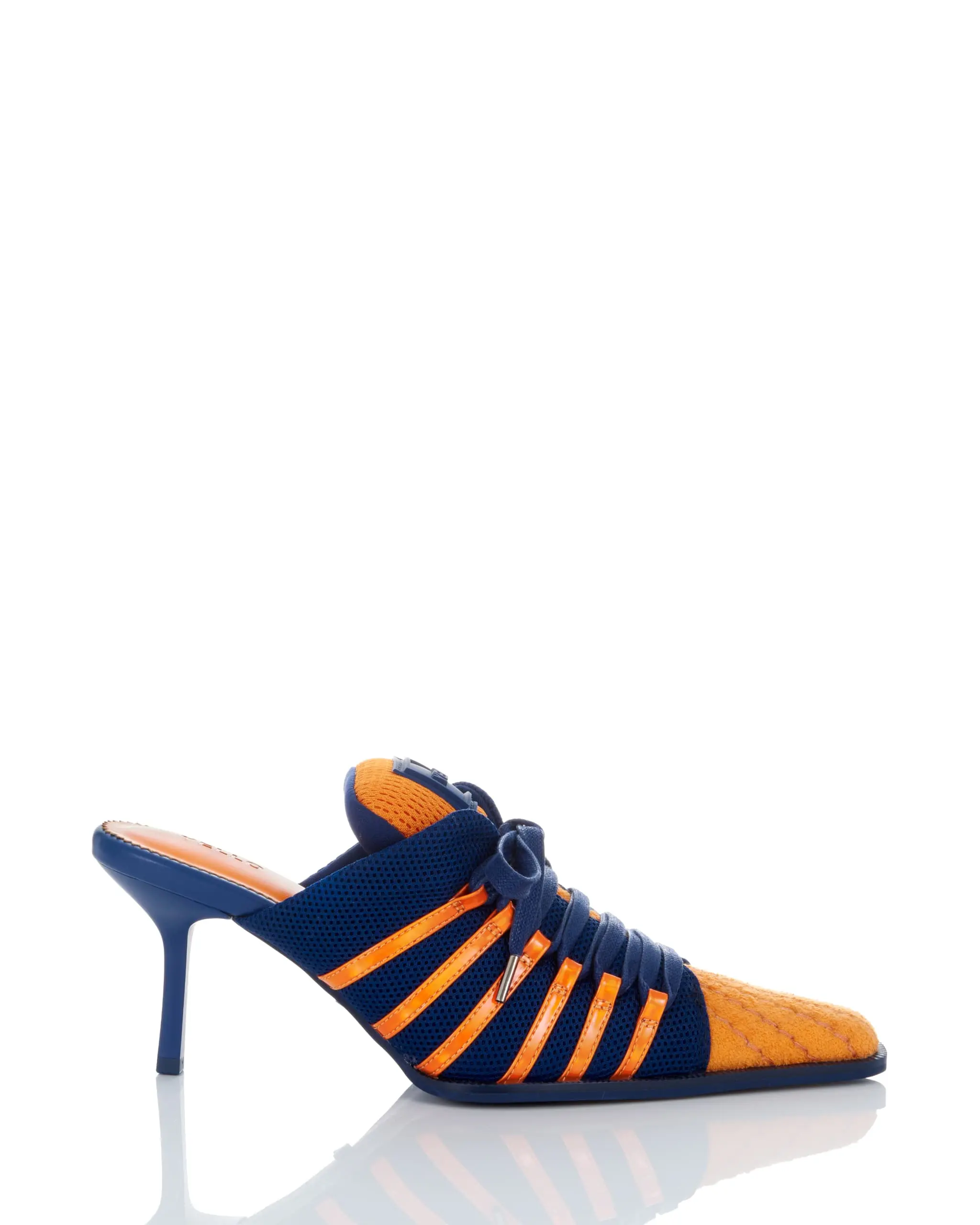 YELLO DAM SNEAKER MULES バーガンディ/イエロー YELLO DAM SNEAKER