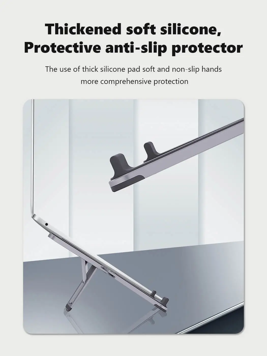 ZUERST-X6 ポータブル ラップトップ スタンド アルミニウム製高さ調節
