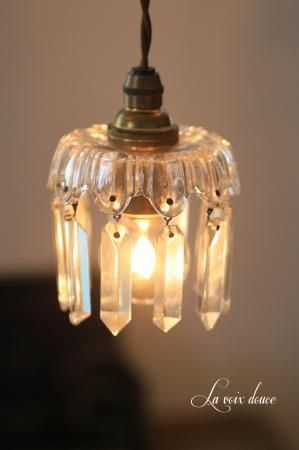 バカラミニシャンデリア - アンティーク照明＆ジュエリー La voix douce