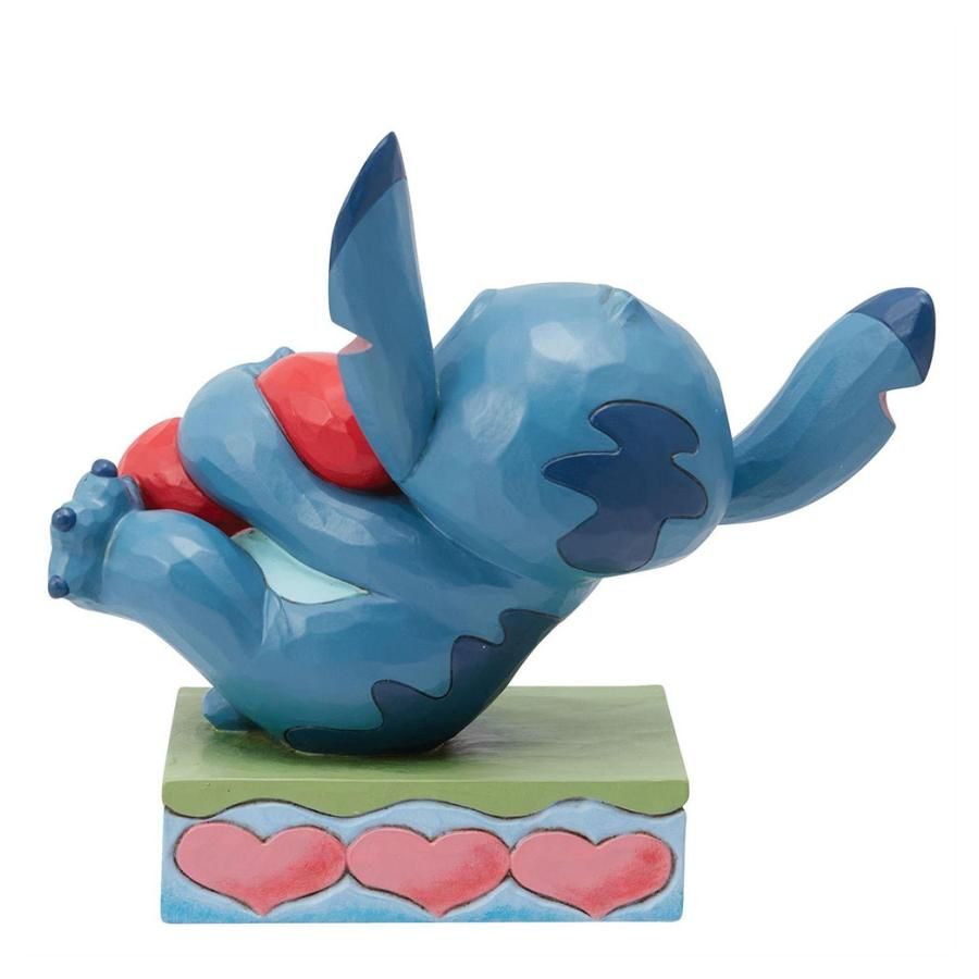 JIM SHORE】ディズニートラディション：スティッチ ハグ ハート 6014316