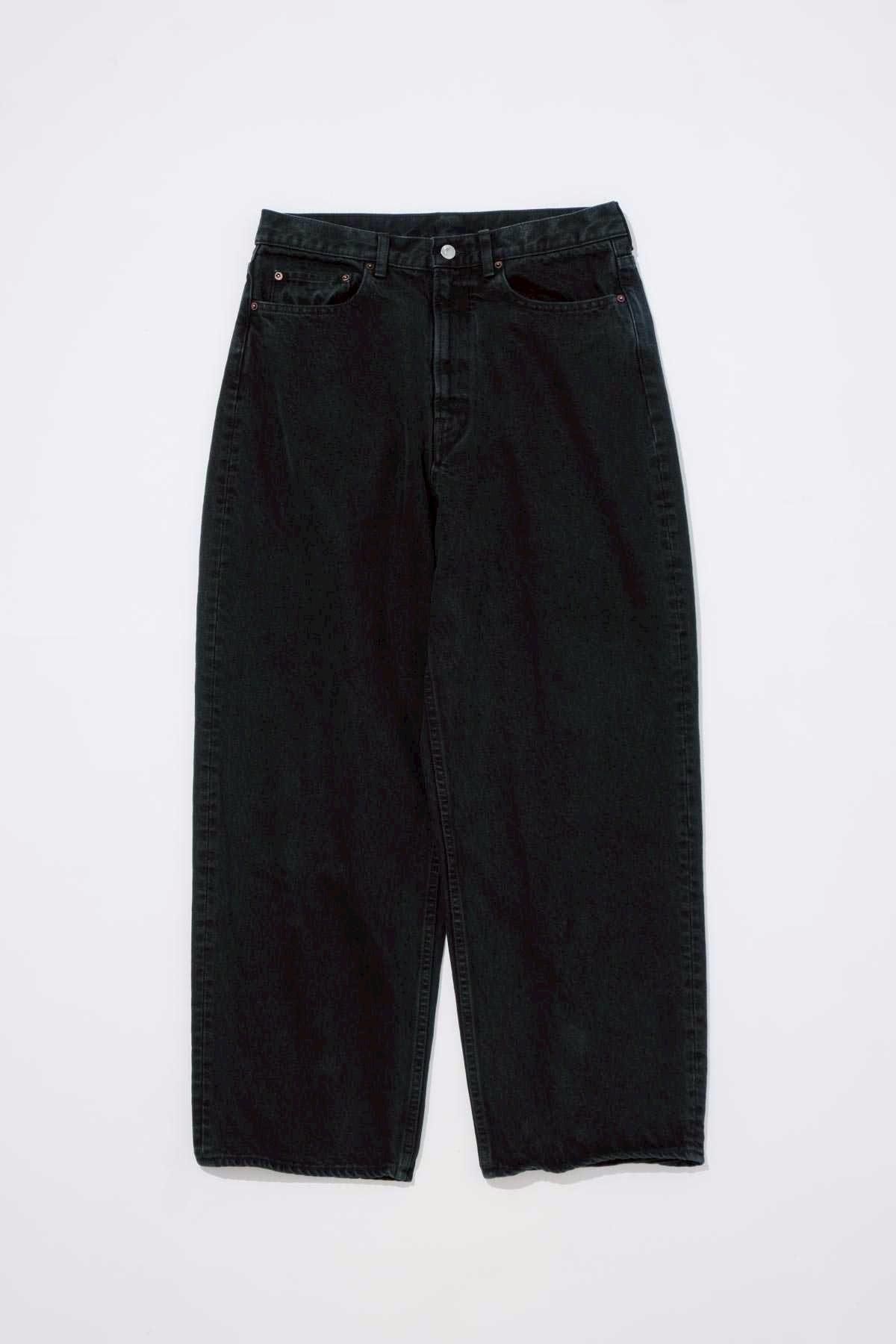 A.PRESSE / Black Washed Wide Denim Pants（26SAP-04-33） - IMA:ZINE