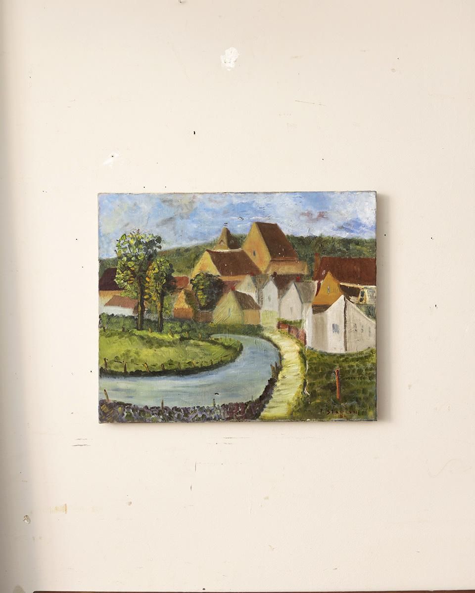 フランス アンティーク絵画 トップ フランス♦️少女 アンティーク絵画